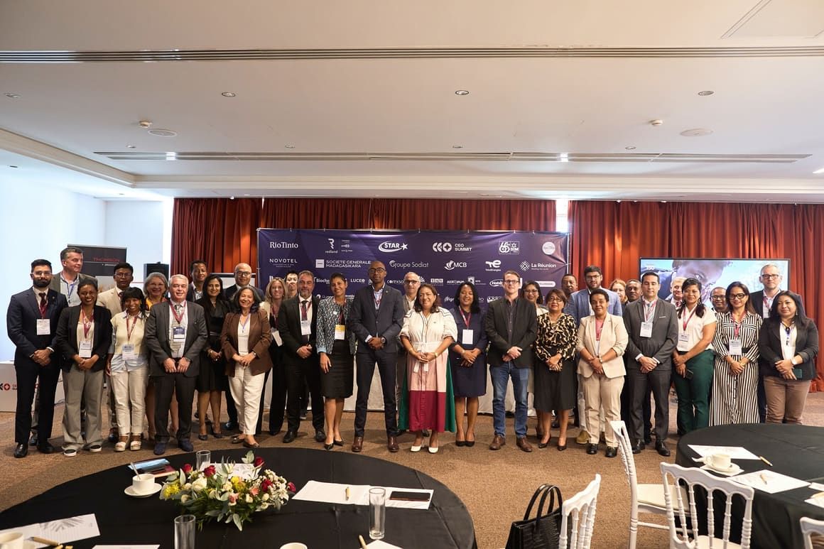 Group photo at an institutional event